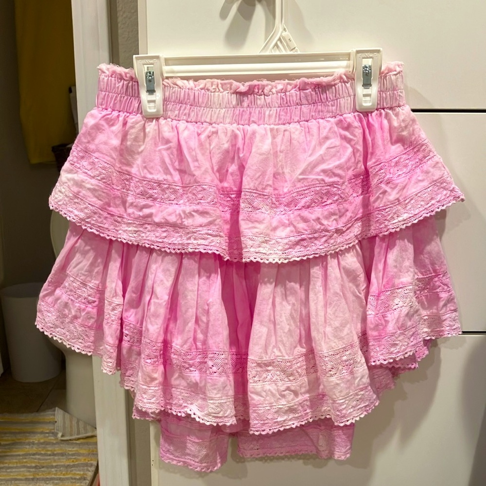 LoveShackFancy Ruffle Mini Heritage Skirt - Picture 3 of 5